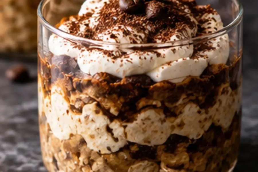 Editorial visual for Coffee-Soaked Oat Dessert
